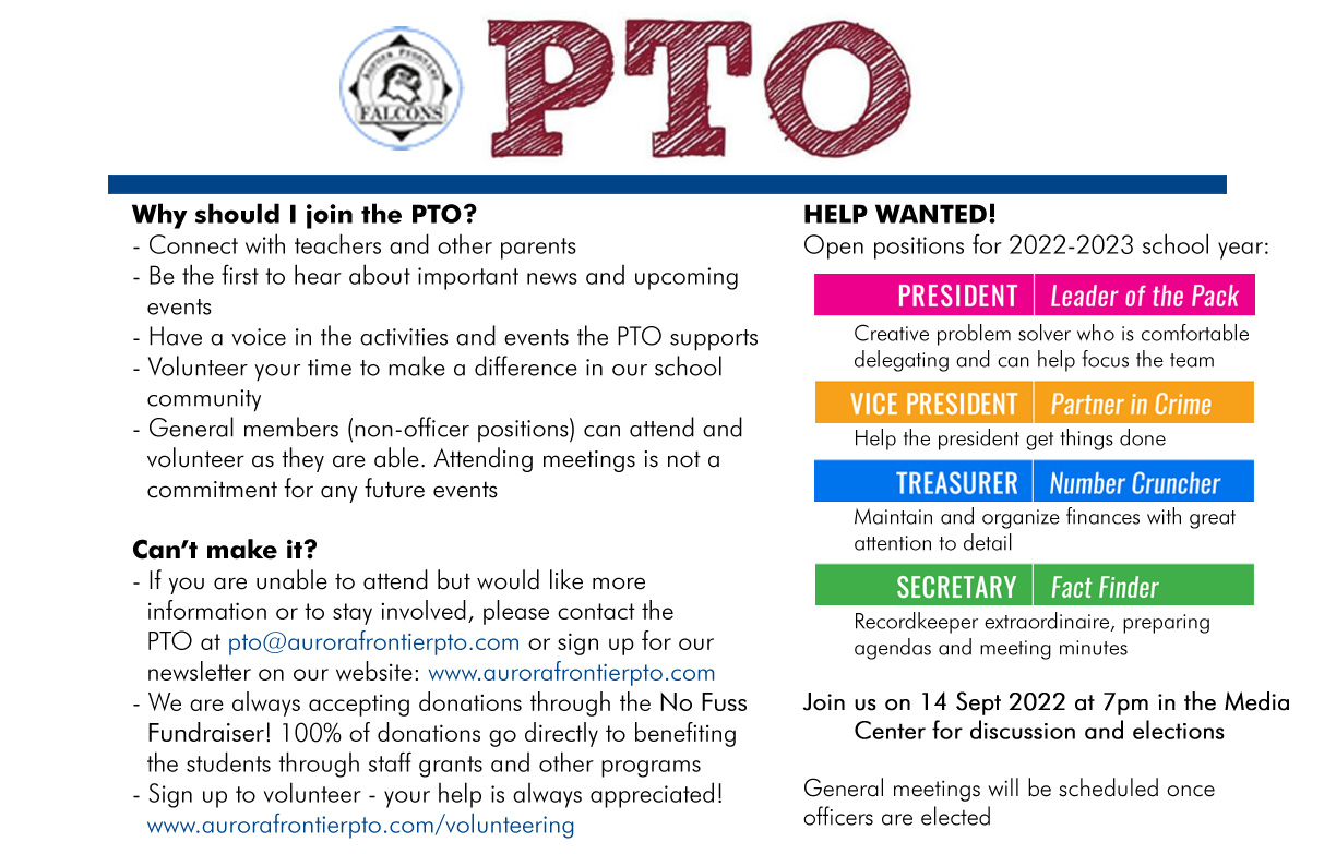 2022-2023 School Year Elections – Aurora Frontier P-8 PTO HAS MOVED TO ...